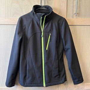 CB Sports Black Soft Shell Jacket Size M Outdoor Hiking Pockets